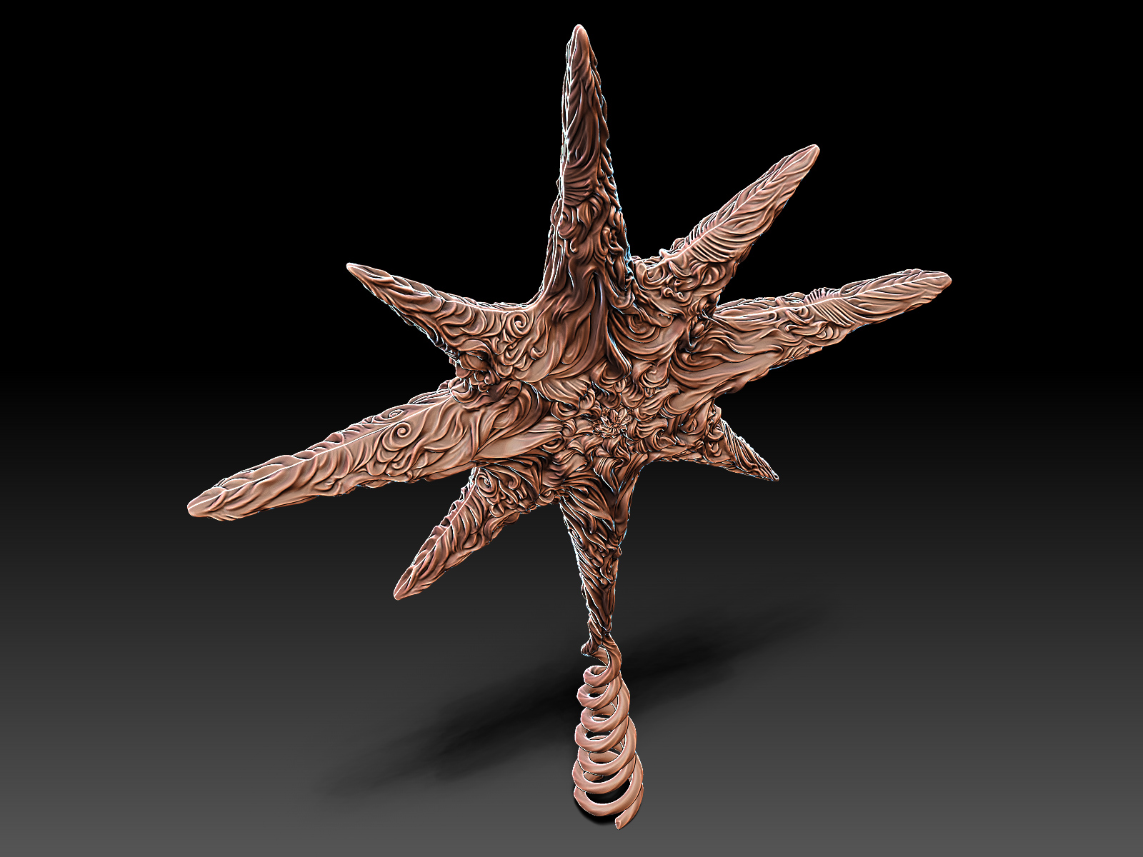 Christmas Star. Digital Sculpting for 3D-Printing and Production